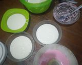 Foto langkah ke 4 dari resep Rainbow cake kukus.