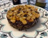 Foto del paso 8 de la receta: Tartar de Habitas con Morcilla de Burgos y Pera Caramelizada !!!!