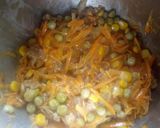 A picture of step 2 of Veggies pancake with green pea chutney.