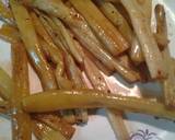 Fried whole lotus stalks recipe step 2 photo