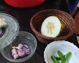 A picture of step 2 of Cucumber pachadi.