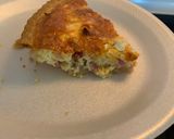 A picture of step 4 of Bacon /Ham/Cream Cheese Quiche.