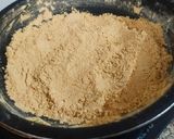 A picture of step 4 of Kharpudi Puri or Pudi stuffed with sweet fragrant besan.