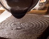 A picture of step 6 of Eggless Chocolate Cake.