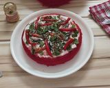 A picture of step 16 of Red Velvet Rava Dhokla.