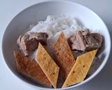 Hình bước làm 4 của món BÚN chả cá miền Trung
