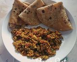 A picture of step 5 of Red Amaranthus Nashte Ka Khagina - Hyderabadi Breakfast Khagina.