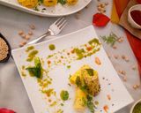 A picture of step 7 of Khandvi.