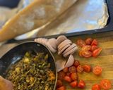عکس مرحله 1 از دستور ساندویچ لقمه ای