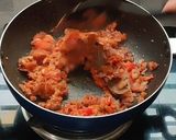 A picture of step 8 of Muttor paneer with laccha paratha.