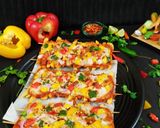 फ्रैंच फ्राइज मखनी सॉस पिज़्ज़ा (frenchfries makhani sauce pizza recipe in Hindi) रेसिपी चरण 10 फोटो