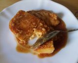 A picture of step 5 of Orange Flan.