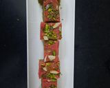 A picture of step 5 of Pistachio cashew burfi.