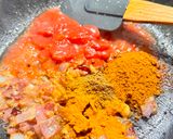 A picture of step 2 of Creamy Paneer Matar Curry.