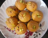 दाणेदार बेसन लाडू (Besan Ladoo Recipe In Marathi) रेसिपी स्टेप 3 फोटो 