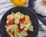 Foto langkah ke 7 dari resep Bunga kol masak sapo tofu.