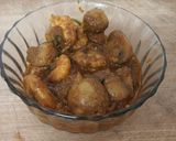 A picture of step 12 of Prawn & Mushroom Xacuti.