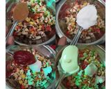 A picture of step 6 of Besan Methi Puri with Puri Chaat.