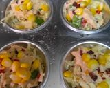 A picture of step 6 of Eggless Pizza Muffins.
