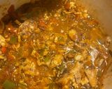A picture of step 6 of Jamaican brown stew fish.