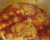 A picture of step 12 of Egusi soup with ugu and bitter leaf.
