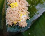 Foto langkah ke 4 dari resep Botok Pepes Tahu Teri Kelapa Jawa Timuran.