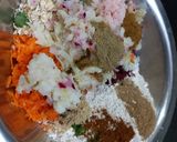 A picture of step 2 of Beetroot Oats Mini Tikki.