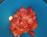 A picture of step 2 of Plum Gazpacho.