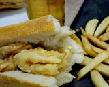 Foto del paso 7 de la receta Bocadillo de calamares al ajillo