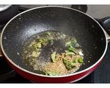 A picture of step 1 of Bhagara leftover rice.