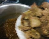 A picture of step 6 of Beef pulao.