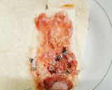 Hình bước làm 1 của món Chả giò làm từ bánh mì sandwich