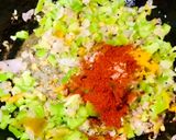 A picture of step 3 of Capsicum Tomato Curd Sabzi.