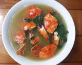 Hình bước làm 3 của món Canh rau muống cua đá