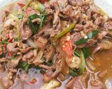 รูปขั้นตอนการทำที่ 3 ของ ผัดพริกอ่อนเครื่องในไก่
