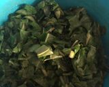 A picture of step 1 of Shyam savera paratha (Palak paneer).