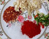 A picture of step 2 of Spicy cucumber.