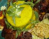 Tumpeng nasi kuning langkah memasak 2 foto