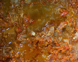 A picture of step 3 of Jollof spaghetti.