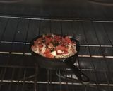 A picture of step 12 of Skillet Meat lovers Pizza for one.