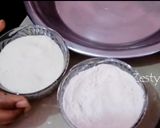 A picture of step 1 of Golgappa with spicy potato-chana masala and spicy flavored water.