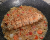 Foto del paso 7 de la receta: Redondo de pavo relleno de champiñones y queso en salsa