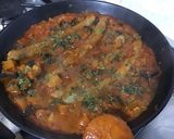Une image de l'étape 12 de Chipolatas au curry d'aubergine et tomates.