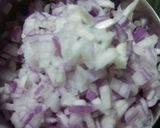 A picture of step 1 of Poha paratha.