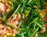 Foto langkah ke 8 dari resep Tumis udang pedas jakung (jagung kangkung).