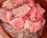 A picture of step 3 of Tandoori Beef Haandi 😋😍💗.