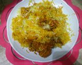 A picture of step 7 of Chicken biryani.