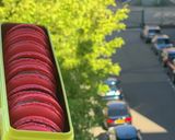 Une image de l'étape 3 de Macarons au framboises et au chocolat.