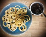 Foto del paso 22 de la receta: Cena norteamericana: Hamburguesas caseras con aros de cebolla y salsa barbacoa