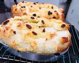 Hình bước làm 5 của món Bánh mì dừa nho